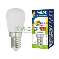Лампа светодиодная LED-Y25-4W/3000K/E14/FR/Z 4Вт матовая 3000К тепл. бел. E14 для холодильников (упак. картон) Volpe UL-00006501