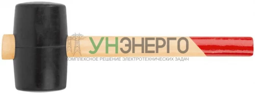 Киянка 55мм 400г деревянная ручка резинов. КУРС 45355