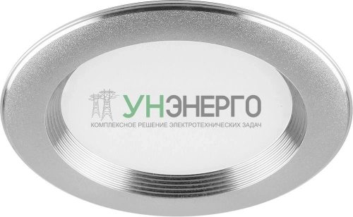 Светодиодный светильник Feron AL615 встраиваемый 7W 4000K серебристый 29480