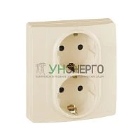 Розетка Inspiria 16А 250В 2х2P+E защ. шторки безвинт. зажимы сл. кость IEK 673756 Розетка Inspiria 16А 250В 2х2P+E защ. шторки безвинт. зажимы сл. кость IEK 673756