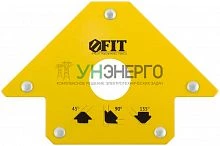 Угольник для сварки магнитный тип "стрелка" усилие до 23кг FIT 81802 Угольник для сварки магнитный тип "стрелка" усилие до 23кг FIT 81802
