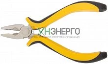 Плоскогубцы комбинированные "мини" Профи никелированное покрытие черн.-желт.мягк. ручки 125мм FIT 51632