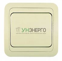 Переключатель проходной 1-кл. СП Mimoza 10А IP20 крем./крем. Makel 25005