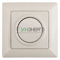 Светорегулятор поворотный СП Solo 4-401-02 600Вт 230В IP20 сл. кость Intro Б0053706