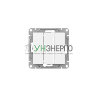 Выключатель 3-кл. СП Эпика механизм бел. EKF UP1-SWW-31