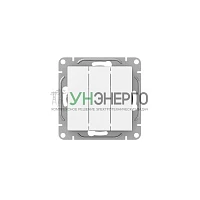Выключатель 3-кл. СП Эпика механизм бел. EKF UP1-SWW-31