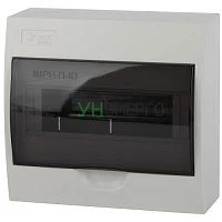 Бокс навесной ЩРН-П-10 10мод. IP41 пластик SIMPLE NO-box_simple-plastic_10_surface BOXS10 Эра Б0041524