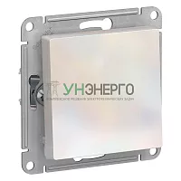 Выключатель 1-кл. СП AtlasDesign 10А IP20 (сх. 1) 10AX механизм жемчуж. SE ATN000411