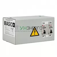 Ящик с понижающим трансформатором ЯТП 0.25 220/24В (2 авт. выкл.) Basic EKF yatp0.25-220/24v-2a Ящик с понижающим трансформатором ЯТП 0.25 220/24В (2 авт. выкл.) Basic EKF yatp0.25-220/24v-2a