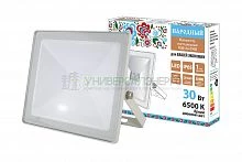 Прожектор светодиодный СДО-04-030Н 30 Вт, 6500 К, IP65, белый, Народный