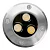 Светодиодный светильник тротуарный (грунтовый) Feron SP2801 3W, 3000К, AC12-24 D100*H80mm,вн.диаметр:70m 48452