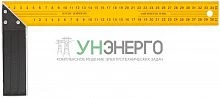 Угольник столярный усиленный 350мм желт. FIT 19435