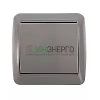Выключатель 1-кл. ОП Клио 10А IP44 сер. UNIVersal К2221-Gr