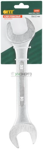 Ключ рожковый усиленный "Модерн" 30х32мм FIT 63502 фото 3