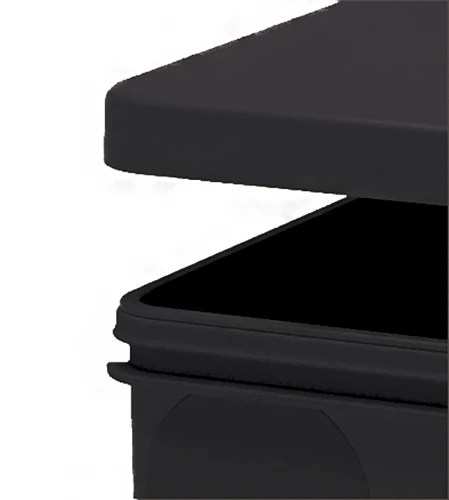 Коробка разветвительная 2х компонентная HF EBX40-48-67, 80*80*40мм, 8 вводов, IP67, черная (GE42435-05) 49655 фото 3