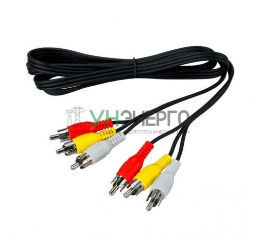 Шнур 3х3 RCA 1.5м REXANT 17-0202 фото 2