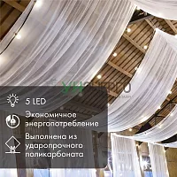 Лампа светодиодная 1Вт шар d45 5LED син. E27 Neon-Night 405-113