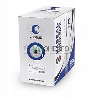 Кабель витая пара UTP (U/UTP) кат. 6 4 пары 23 AWG ОЖ LSZH нг(А)-HF UTP-4P-Cat.6-SOLID-LSZH-WH бел. (уп.305м) Cabeus 11871c