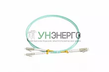 Патч-корд FC-D2-503-LC/PR-LC/PR-H-1M-LSZH-AQ волоконно-оптический (шнур) MM50/125(OM3) LC-LC duplex 10G/40G LSZH 1м Hyperline 34453