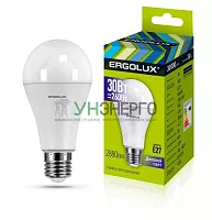 Лампа светодиодная LED-A70-30W-E27-6K ЛОН 30Вт E27 6500К 180-240В Ergolux 14230