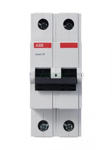 Выключатель автоматический модульный 2п C 40А 4.5кА Basic M BMS412C40 ABB 2CDS642041R0404 фото 4