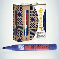 Маркер перманентный "Multi Marker" 3мм пулевидный син.002675 Crown Б0048240 Маркер перманентный "Multi Marker" 3мм пулевидный син.002675 Crown Б0048240