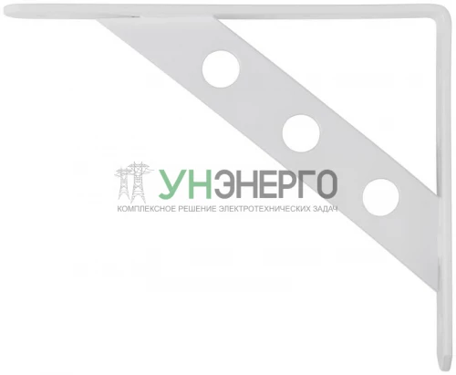 Уголок-кронштейн усиленный 150х125мм бел. КУРС 66101 фото 2