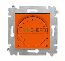 Терморегулятор Levit с поворотной ручкой 16А оранж./дым. черн. ABB 2CHH920003A6066