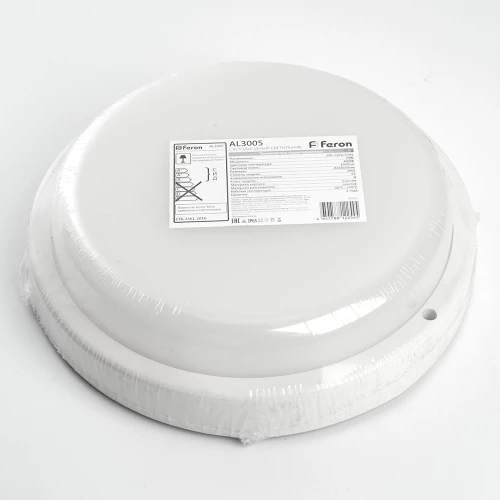 Светильник светодиодный пылевлагозащищённый Feron AL3005 в пластиковом корпусе 24W 4000K IP65 белый 48562 фото 8