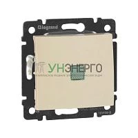 Выключатель 1-кл. СП Valena 10А IP31 250В с зел. индикацией механизм сл. кость IEK 774310