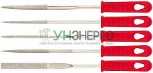 Надфиль алмазный 3х160/50мм узкий 5шт КУРС 42158