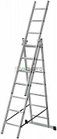 Лестница трехсекционная 3х7 H=202/316/426см 9.16кг алюм. FIT 65432