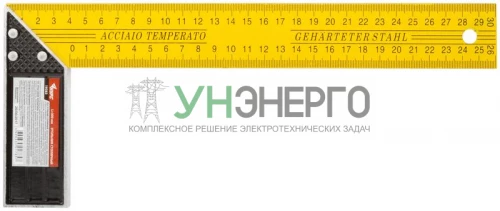 Угольник столярный 300мм желт. КУРС 19383