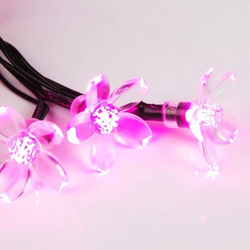 Гирлянда светодиодная "Цветы Сакуры" 7м 50LED роз. 1.5Вт IP20 с контроллером 8 режимов Neon-Night 303-038 фото 6