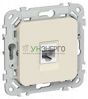 Розетка компьютерная СП FLITE РК6-1-0-ФлСл RJ45 кат.6 UTP механизм сливочный IEK FI-K12-2-K86 Розетка компьютерная СП FLITE РК6-1-0-ФлСл RJ45 кат.6 UTP механизм сливочный IEK FI-K12-2-K86
