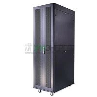 Шкаф серверный телекоммуникационный напольн. ND-SC-42U60/120-BK 19дюйм 42U 600х1200мм для распределит. и серверн. оборудования; передн. и задн. двойн. перфорир. двери ручки с замком RAL 9004 черн. Cabeus 11120c Шкаф серверный телекоммуникационный напольн. ND-SC-42U60/120-BK 19дюйм 42U 600х1200мм для распределит. и серверн. оборудования; передн. и задн. двойн. перфорир. двери ручки с замком RAL 9004 черн. Cabeus 11120c