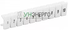 Маркеры для КПИ-1.5кв.мм с нумерацией №№ 1-10 IEK YZN11M-001-K00-10