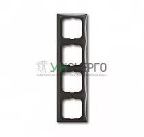 Рамка 4-м Basic 55 chateau-black ABB 2CKA001725A1509