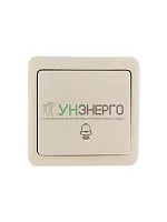 Кнопка звонка 1-кл. 1п ОП Viola 10А IP20 крем. LEZARD 751-0300-103