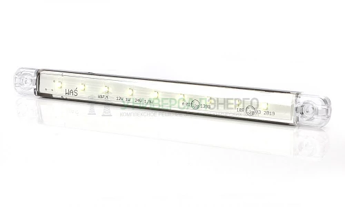 Фонарь габаритный [светодиод] Super Slim Белый 9 LED 12V/24V WAS 719 фото 3