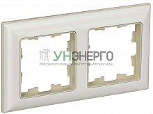 Рамка 2-м BRITE РУ-2-Бр беж./жемчуж. IEK BR-M22-12-1-K10 Рамка 2-м BRITE РУ-2-Бр беж./жемчуж. IEK BR-M22-12-1-K10