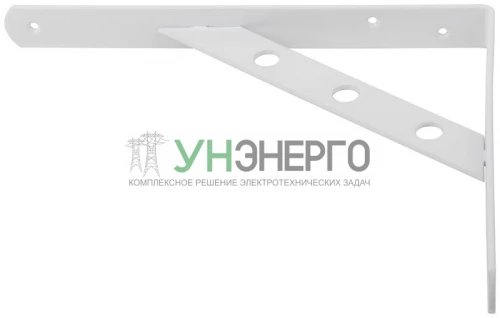 Уголок-кронштейн усиленный 250х200мм бел. КУРС 66105 фото 3