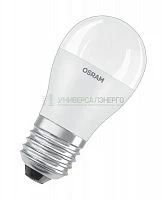 Лампа светодиодная LSCLP60 6.5W/865 230V FR E27 RU 6.5Вт P матовая 6500К холод. бел. E27 600лм 220-240В пластик. (замена 60Вт) OSRAM 4058075467767