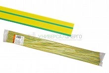 Термоусаживаемая трубка ТУТнг 12/6 желто-зеленая по 1м (50 м/упак) TDM