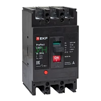 Выключатель автоматический 3п 20А 15кА LS63 ProPact EKF mccb-63-15-3-20-ls Выключатель автоматический 3п 20А 15кА LS63 ProPact EKF mccb-63-15-3-20-ls