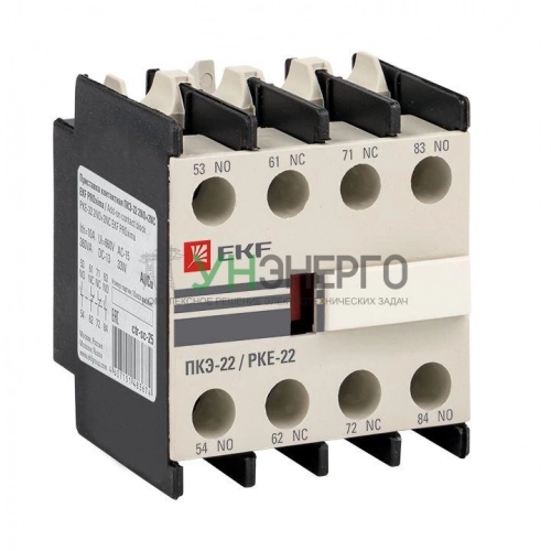 Приставка контактная ПКЭ-22 2NO+2NC EKF ctr-sc-25