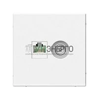 Розетка компьютерная + телевизионная 2-м СП ArtGallery RJ45 кат.5E + TV механизм лотос SE GAL001389 Розетка компьютерная + телевизионная 2-м СП ArtGallery RJ45 кат.5E + TV механизм лотос SE GAL001389