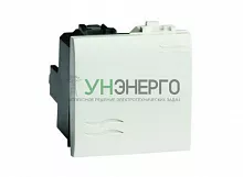 Выключатель кнопочный 1-кл. 2мод. Brava 16А IP20 сл. кость DKC 75022S