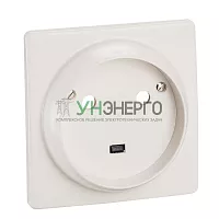 Розетка 1-м СП 32А IP20 2P+N защ. шторки на винтах бел. Leg 055812