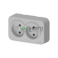 Розетка 2-м СП ARIA 16А IP20 без заземл. сер. ARVIA 25 22 1000 908 Розетка 2-м СП ARIA 16А IP20 без заземл. сер. ARVIA 25 22 1000 908